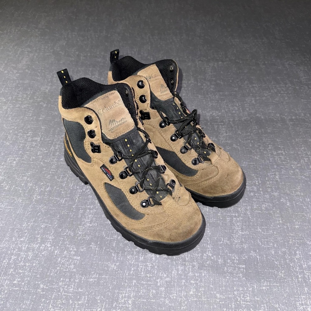 Columbia Snow Boots Womens Size 8 Brown Suede Waterproof Hiking Copper River